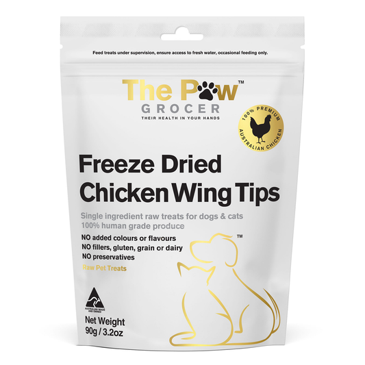 The Paw Grocer White Freeze Dried Chicken Wing Tips Treats 90g