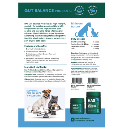Gut Balance ProBiotic 80g – Natural