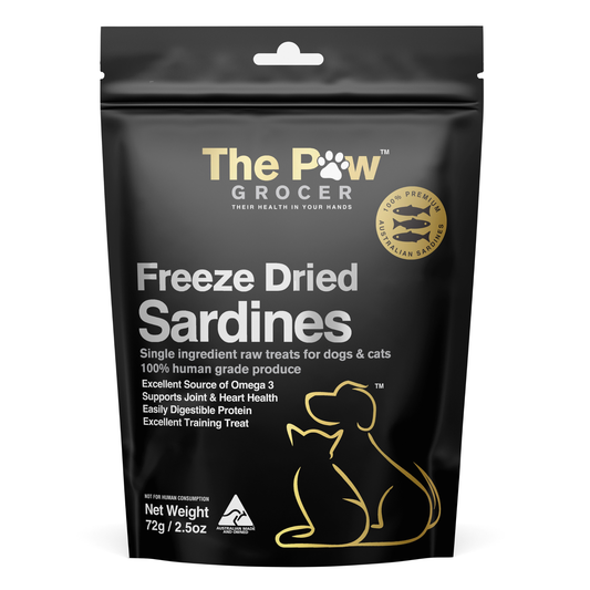 The Paw Grocer Black Label Freeze Dried Sardines 72g