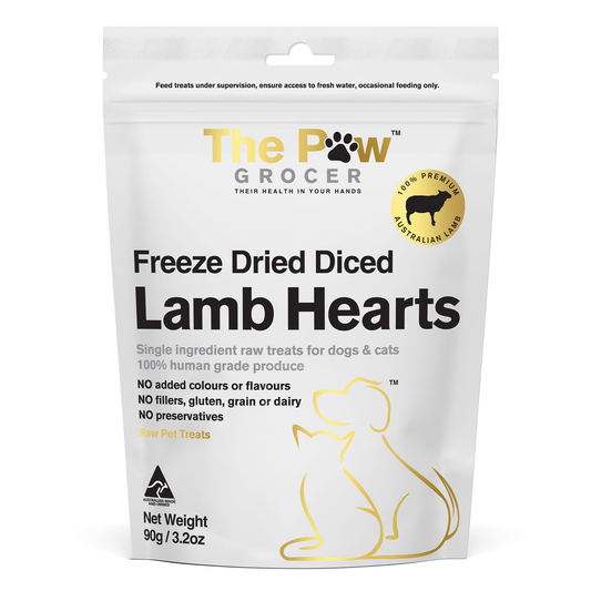 The Paw Grocer White Freeze Dried Lamb Heart Treats 90g