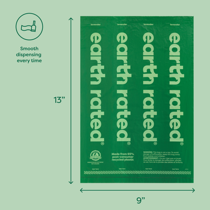 Earth Rated Leash Dispenser with 15 bags - Unscented