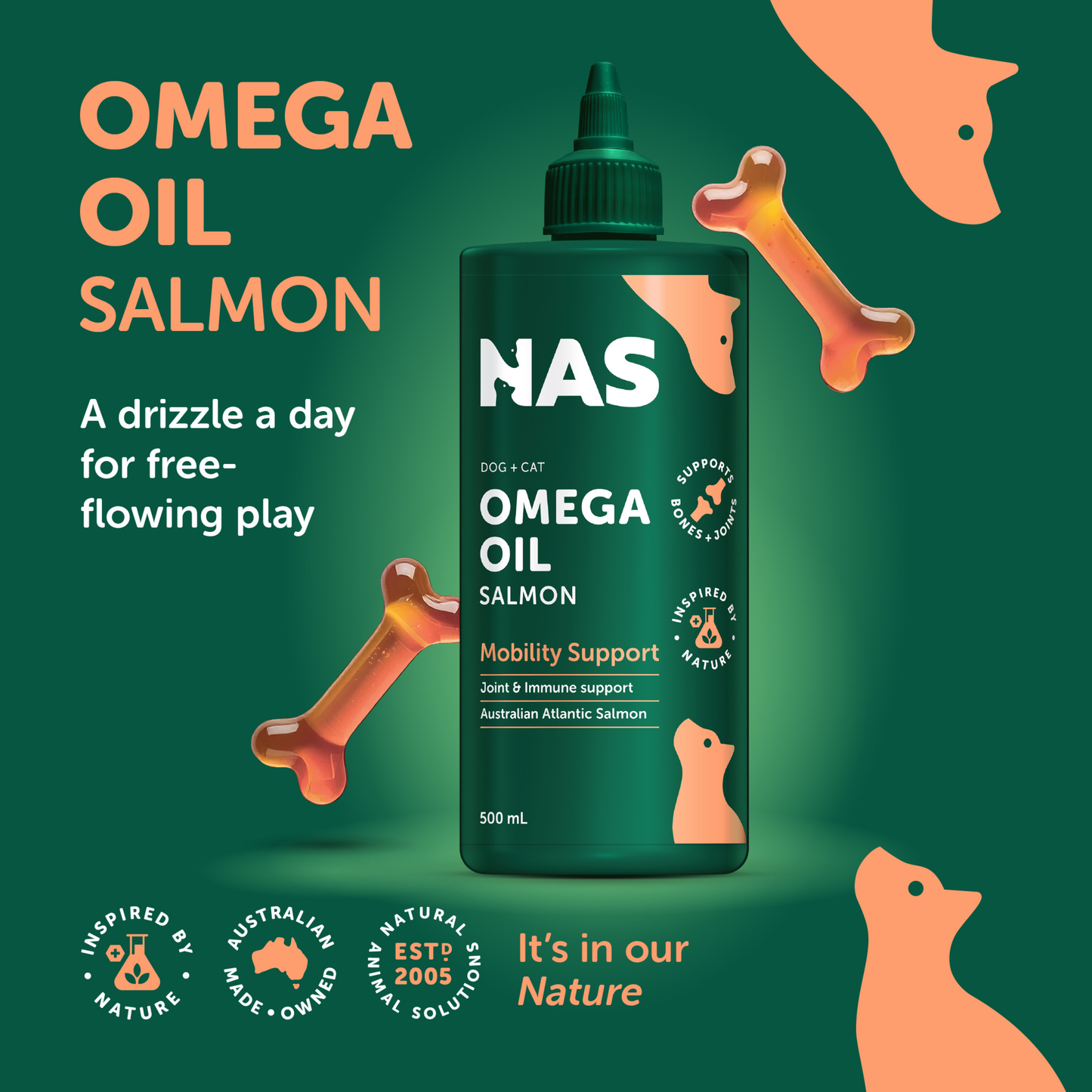 Omega Oil - Salmon 500ml NEW*