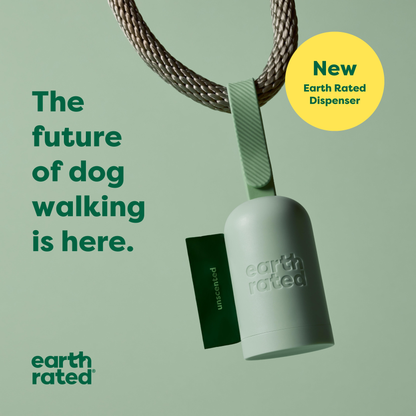 Earth Rated Leash Dispenser with 15 bags - Unscented