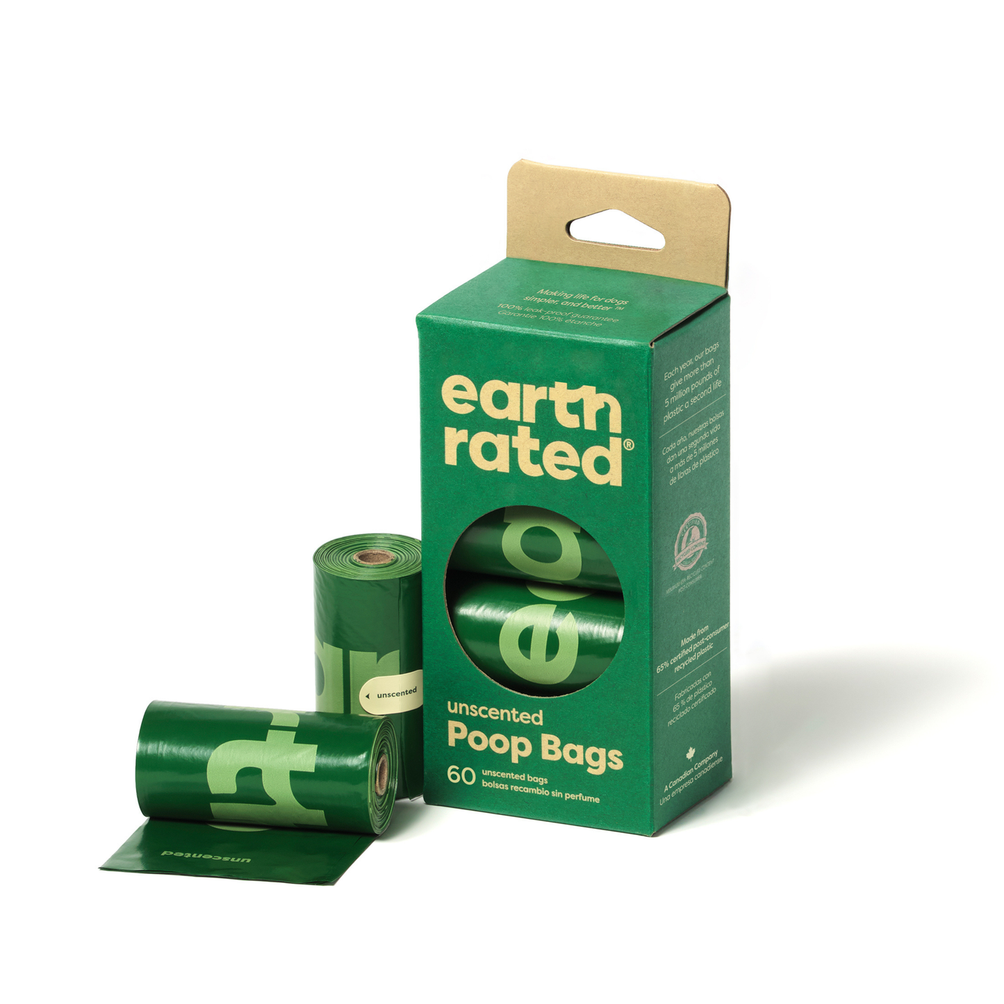 Earth Rated Bags - Unscented (60) - 4 Rolls